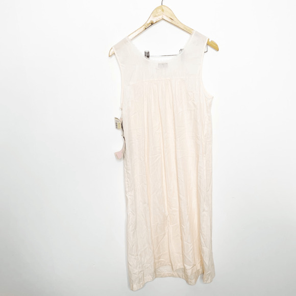 VTG 80s VANITY FAIR pink nightgown embroidered lightweight NWT WOMENS M medium - Picture 5 of 5